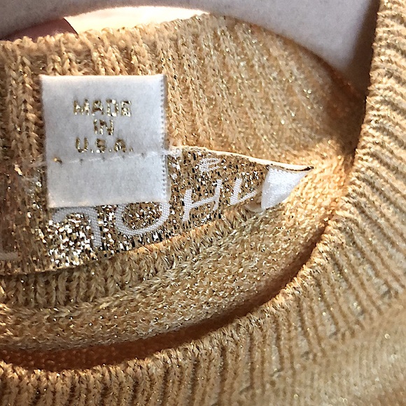ST. JOHN Gold Knit Sweater - Picture 8 of 9